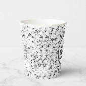 Gobelets En Papier Logo en noir et blanc (Droite)