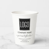 Gobelets En Papier Logo Entreprise (Verso)