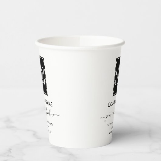 Gobelets En Papier Logo Entreprise (Gauche)