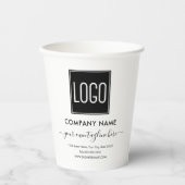 Gobelets En Papier Logo Entreprise (Recto)