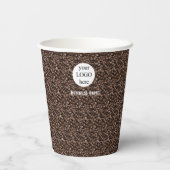 Gobelets En Papier Logo et nom promotionnels d'entreprise (Verso)