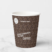 Gobelets En Papier Logo et nom promotionnels d'entreprise (Recto)