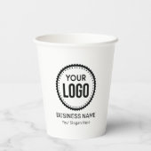 Gobelets En Papier Logo Et Slogan Personnalisés Avec Promotions (Verso)
