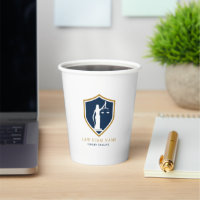 Logo Gold Blue Lady Justice Texte personnalisé