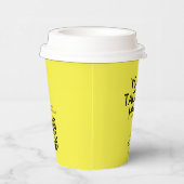 Gobelets En Papier Logo noir jaune QR Code Société Swag (Droite)