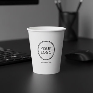 Gobelets En Papier Logo personnalisé    Marque d'entreprise