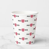 Gobelets En Papier Logo Phi Sigma Kappa (Verso)
