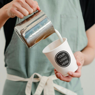 Gobelets En Papier Logo professionnel personnalisé Barista Expresso