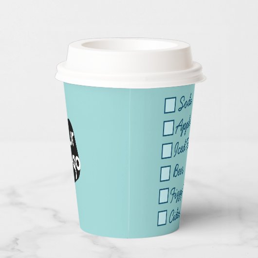 Gobelets En Papier Logo Professionnel Servir Des Boissons Frais De Ma (Droite)