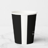 Gobelets En Papier Logo professionnel simple Slogan noir (Droite)