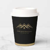 Gobelets En Papier Logo Promotionnel immobilier moderne (Recto)