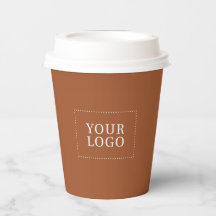 Logo promotionnel minimal en terre cuite pour les 