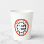 Gobelets En Papier Logo promotionnel personnalisé (Recto)