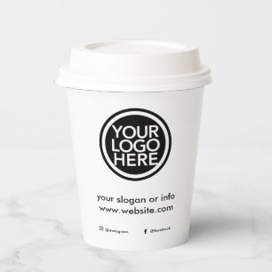 Gobelets En Papier Logo promotionnel personnalisé