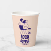 Gobelets En Papier logo Relax & Sip Minimal (Recto)