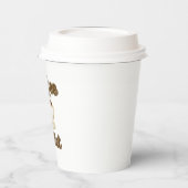 Gobelets En Papier Logo rétro de Coffee Addict (Gauche)