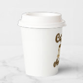 Gobelets En Papier Logo rétro de Coffee Addict (Droite)