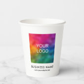 Gobelets En Papier Logo sur mesure Entreprise Petite Entreprise Modèl (Verso)