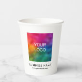 Gobelets En Papier Logo sur mesure Entreprise Petite Entreprise Modèl (Recto)