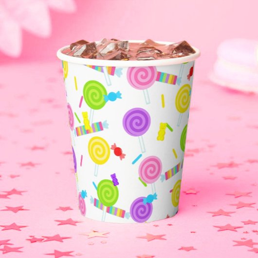 Gobelets En Papier Lollipops et Candy Sweet Traitements tasses en pap