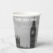 Gobelets En Papier Londres Angleterre Royaume-Uni Big Ben Royaume-Uni (Recto)