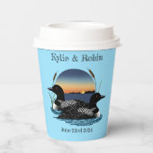 Gobelets En Papier Loon s Sunset Blue (Verso)