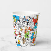 Gobelets En Papier LOONEY TUNES™ Color Pop Motif (Verso)