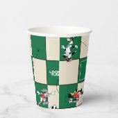 Gobelets En Papier LOONEY TUNES™ Soccer Grid Pattern (Droite)