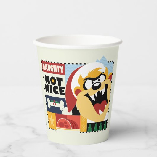 Gobelets En Papier LOONEY TUNES™ TAZ™ Naughty Not Nice (Recto)