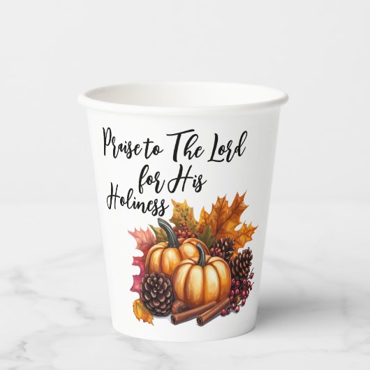 Gobelets En Papier Louange Le Seigneur (Recto)