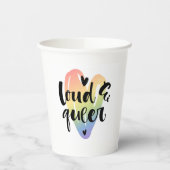 Gobelets En Papier Loud & Queer | Coeur aquarelle (Gauche)