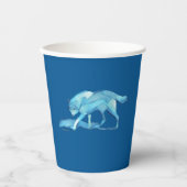 Gobelets En Papier Loup bleu (Recto)