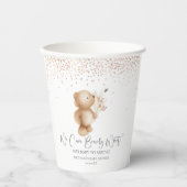 Gobelets En Papier L'ours et l'abeille | Nous Pouvons Attendre ! Baby (Recto)