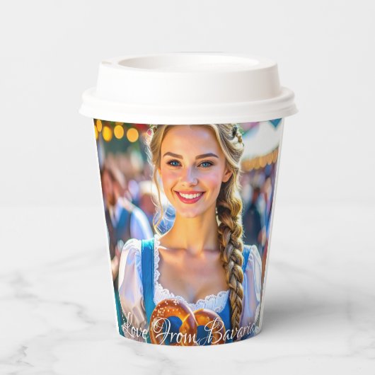 GOBELETS EN PAPIER LOVE FROM BAVARIA (Verso)