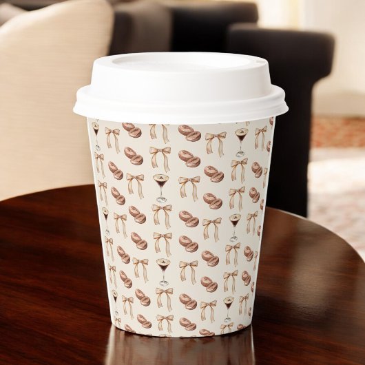 Gobelets En Papier Love is Brewing Espresso Martini Enterrement de Vi