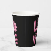 Gobelets En Papier Love Tournesol Rose (Droite)