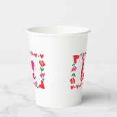 Gobelets En Papier Love Valentine's Day Paper Cups (Gauche)