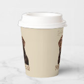 Gobelets En Papier Loved By A Chocolate Lab Labrador Dog Lover (Droite)
