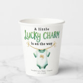 Gobelets En Papier Lucky Charm Irlandais Baby shower tasses de papier (Verso)