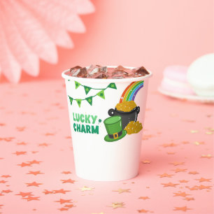 Gobelets En Papier Lucky Charm Shamrock St. Patrick's Day Baby shower