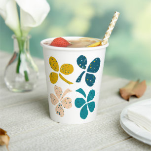 Gobelets En Papier Lucky Clover Shamrock St Patrick`s jour