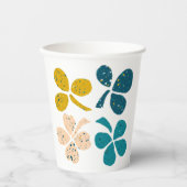 Gobelets En Papier Lucky Clover Shamrock St Patrick`s jour (Recto)