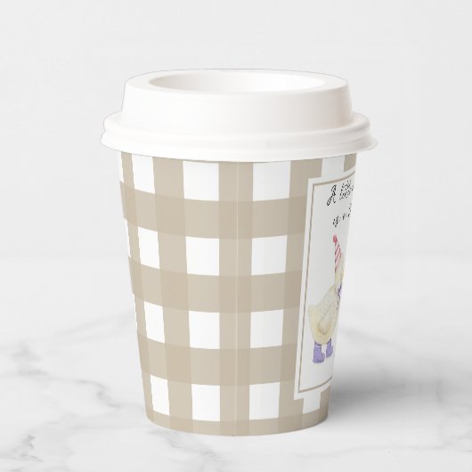 Gobelets En Papier Lucky Duck baby shower (Droite)