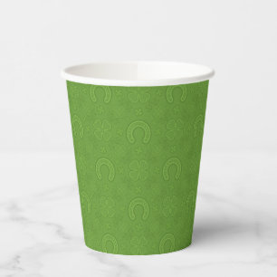 Gobelets En Papier Lucky Green Icons Motif