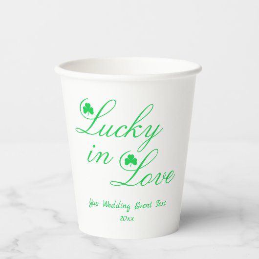 Gobelets En Papier Lucky In Love (Recto)