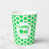 Gobelets En Papier Lucky One 1er Anniversaire Coupes de papier (Recto)