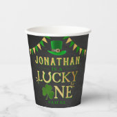 Gobelets En Papier Lucky One St. Patrick's Day 1er anniversaire (Recto)