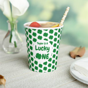 Gobelets En Papier Lucky One St Patrick's Day 1er anniversaire