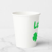 Gobelets En Papier Lucky One St Patrick's Day 1er anniversaire (Droite)