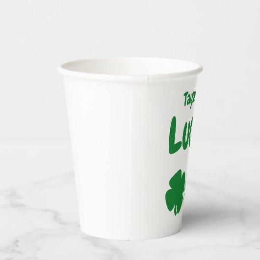 Gobelets En Papier Lucky One St Patrick's Day 1er anniversaire (Droite)